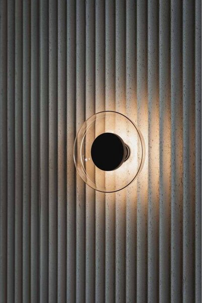 MARSET LED nástenné svetlo Aura, Ø 18 cm, zapnutie/vypnutie, opálové, Biela / opálová, Obývacia izba / jedáleň, Sklo, Dizajn, Nástenné svietidlo