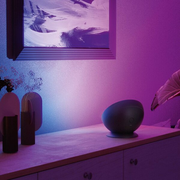 Hama Smart stolová LED lampa, čierna, WiFi, RGBW, stmievateľné, Čierna, Obývacia izba / jedáleň, Plast, Moderný