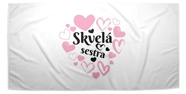 Sablio Uterák Skvelá sestra - 30x50 cm