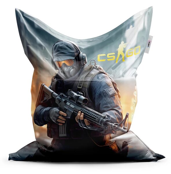 Sablio Sedací vak Classic CS:GO Vojak 2 - 150x100 cm