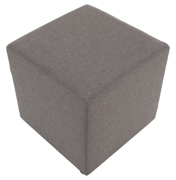 KONDELA Taburet, látka Twist, sivobéžová Taupe, REGOR