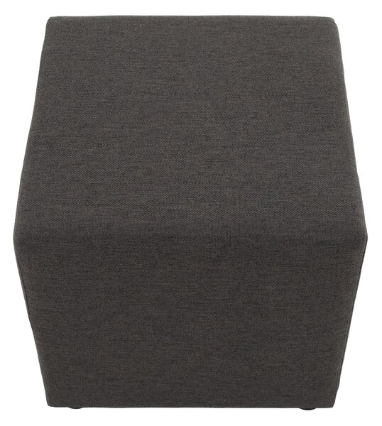 KONDELA Taburet, látka Twist, sivohnedá, REGOR