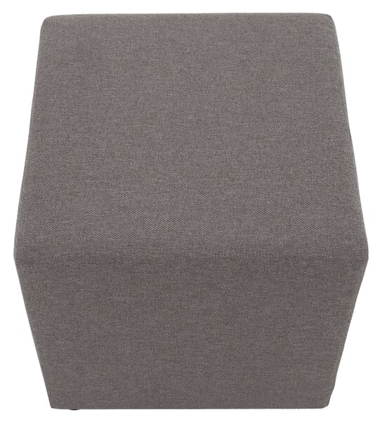 KONDELA Taburet, látka Twist, sivobéžová Taupe, REGOR