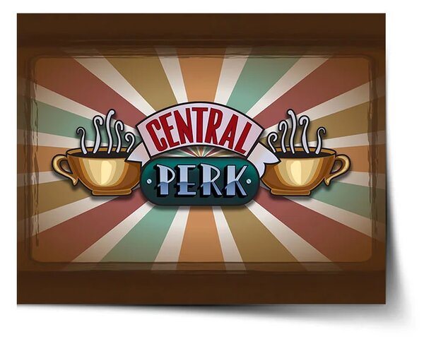 Sablio Plagát Seriál Priatelia CENTRAL PERK Abstrakcia - 60x40 cm