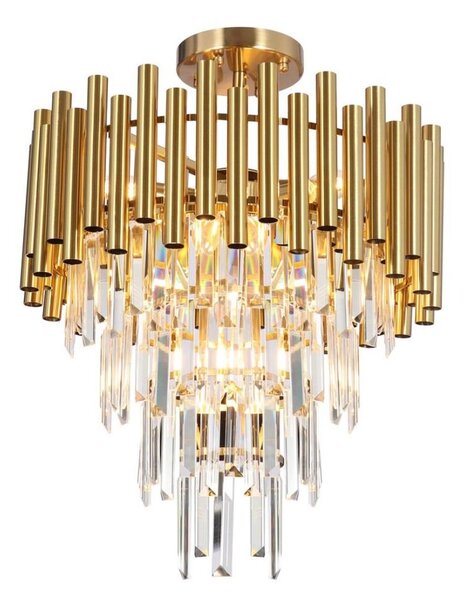 Luster na tyči MADISON 9xE14/40W/230V zlatá