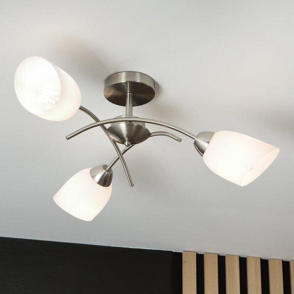 Prisadený luster DONNA 3xE27/60W/230V nikel