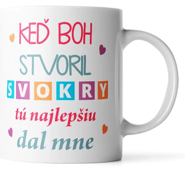 Sablio Hrnček Keď Boh stvoril svokra tú najlepšiu dal mne - 330 ml - standard