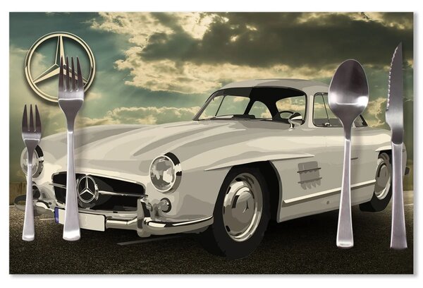Sablio Prestieranie Mercedes-Benz 300 SL Na ceste: 40x30cm