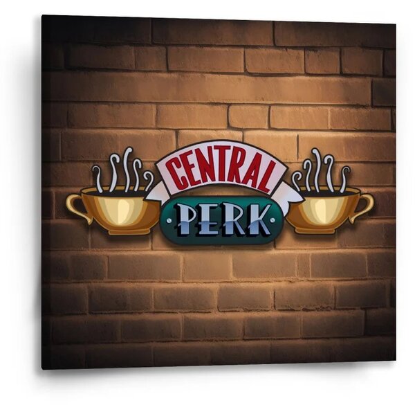 Sablio Obraz Seriál Priatelia CENTRAL PERK Tehly - 50x50 cm