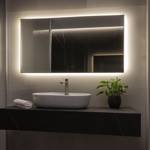 Brilagi - LED kúpeľňové zrkadlo LUCE LED/36W/230V 60x120 cm IP44 CRI 90 stmievateľné + CCT