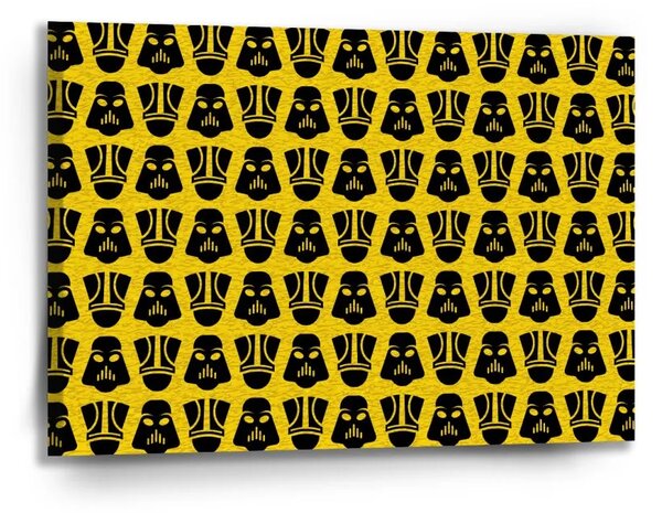 Sablio Obraz Star Wars Stormtrooperi Pattern na žltej - 90x60 cm
