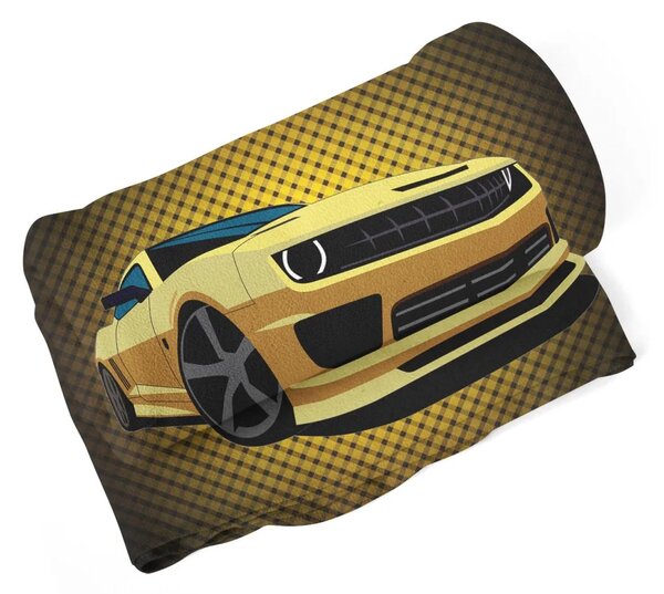 Sablio Deka Chevrolet Camaro Žltá mriežka - 150x120 cm