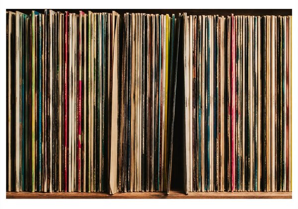 Obraz retro vinylové platne
