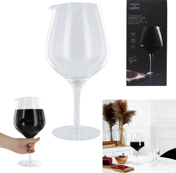 Sklenená karafa na víno Vinario 1,6 l