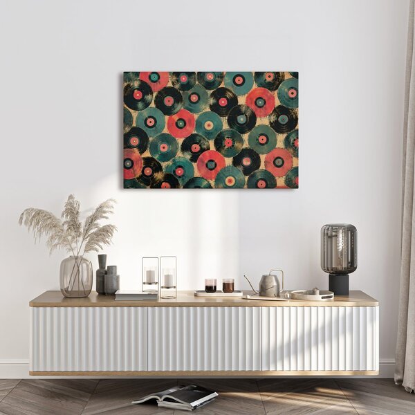 Obraz retro vinylové platne