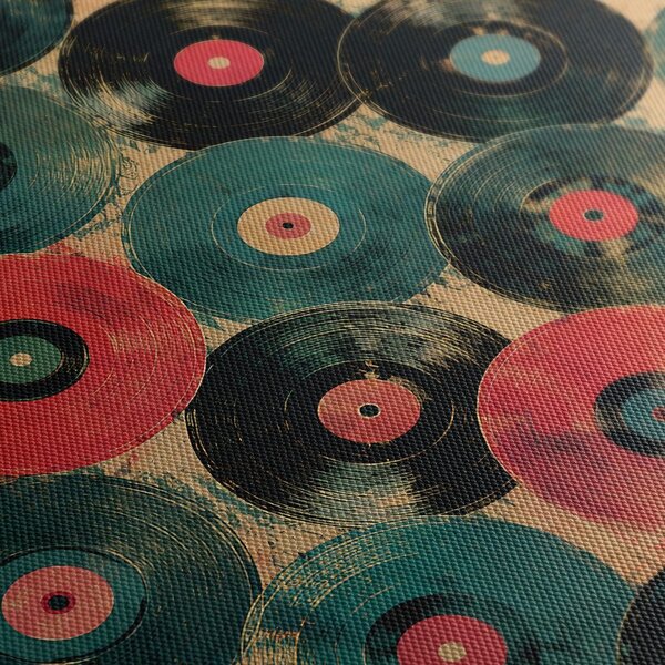 Obraz retro vinylové platne