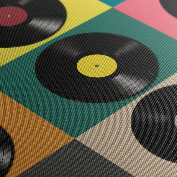 Obraz retro vinylové platne