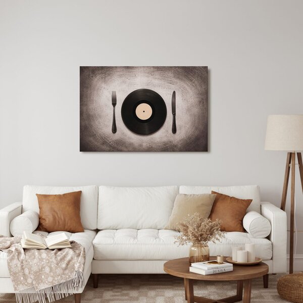 Obraz vinyl medzi príborom