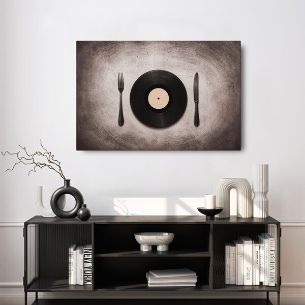 Obraz vinyl medzi príborom