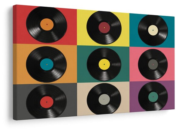 Obraz retro vinylové platne