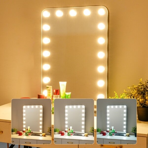 Immax 09101L - LED stmievateľné zrkadlo na líčenie HOLLYWOOD 18W/230V 3000/4200/6000K