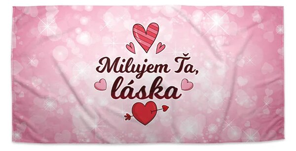 Sablio Uterák Milujem ťa, láska - 30x50 cm