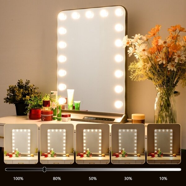 Immax 09101L - LED stmievateľné zrkadlo na líčenie HOLLYWOOD 18W/230V 3000/4200/6000K