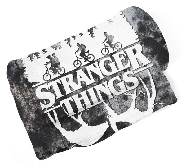 Sablio Deka Stranger Things White - 190x140 cm
