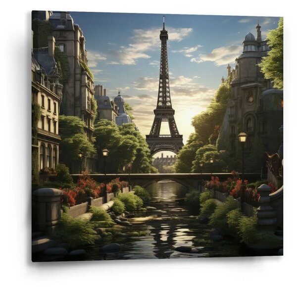 Sablio Obraz Paríž Eiffelova veža Art - 50x50 cm