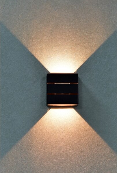 Immax 08520L - LED vonkajšie nástenné svietidlo LUXLINE 6W/230V 3000K IP54 čierne