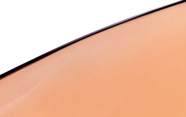 Voľne stojaca vaňa priehľadná červená z materiálu solid surface 169 x 78 cm oválne pre jednu osobu moderný dizajn