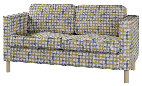 Poťah na pohovku Pärup pre 2 osoby farba produktu modrá látka zapletaná, vzorované
