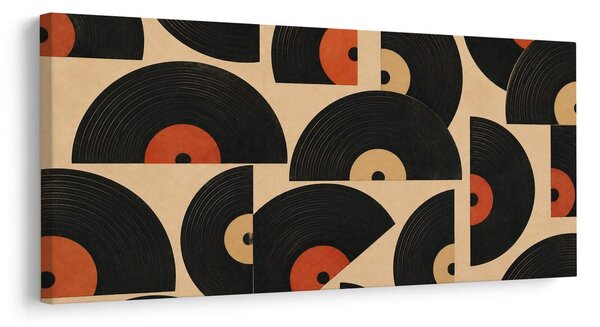 Obraz štýlové vinylové kruhy
