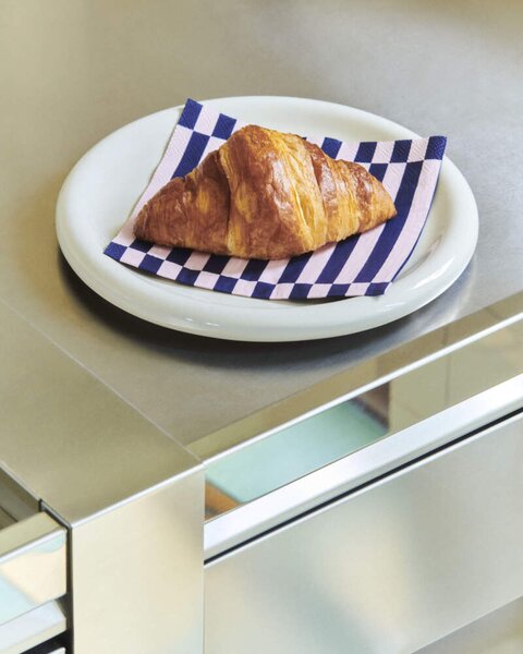 HAY Servítky Pattern Lunch 20ks, light pink and dark blue pillar stripe