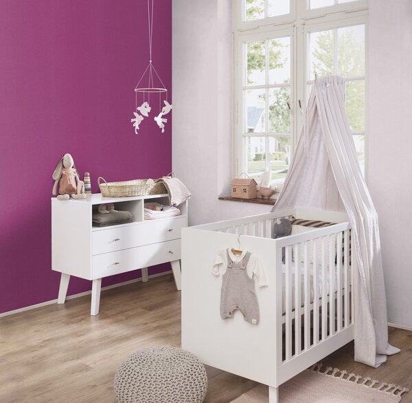 RASCH | Vliesová tapeta na stenu Country Charme 448542 | 0,53 x 10,05 m | ružová