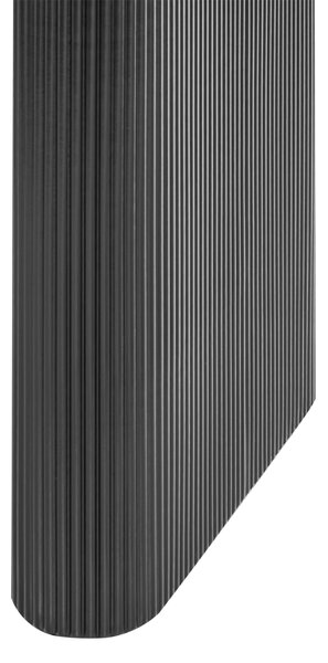 Jedálenský stôl čierny MDF vrchná doska nohy 198 x 93 cm nepravidelný tvar moderný industriálny štýl kuchyňa jedáleň
