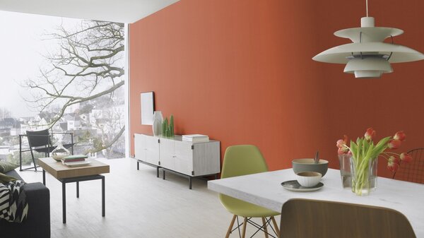 RASCH | Vliesová tapeta na stenu Country Charme 449051 | 0,53 x 10,05 m | červená