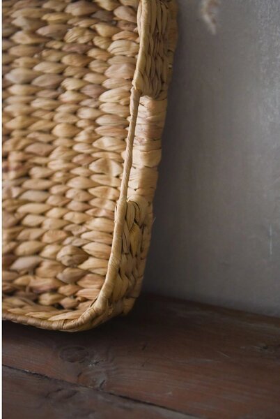 Podnos TIM, šírka 40 cm, vodný hyacint, natur