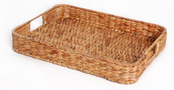 Podnos TIM, šírka 40 cm, vodný hyacint, natur