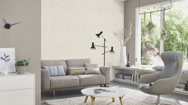 RASCH | Vliesová tapeta na stenu Country Charme 452037 | 0,53 x 10,05 m | šedá