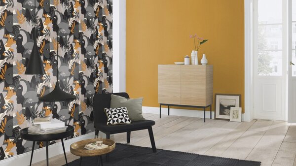 RASCH | Vliesová tapeta na stenu Country Charme 452075 | 0,53 x 10,05 m | okrová