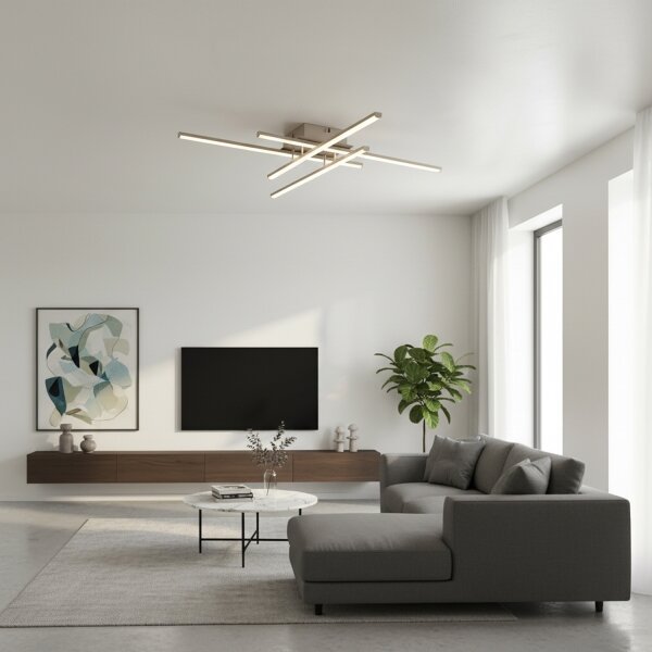 Brilagi - LED stropné svietidlo STRIPES LED/37W/230V strieborné