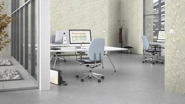 RASCH | Vliesová tapeta na stenu Country Charme 456752 | 0,53 x 10,05 m | šedá, biela, zlatá
