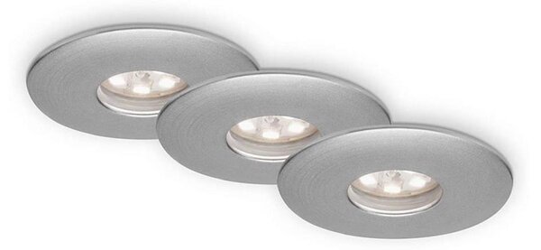 Briloner 7240-039 -SADA 3x LED Kúpeľňové podhľadové svietidlo LED/1,8W/230V IP44