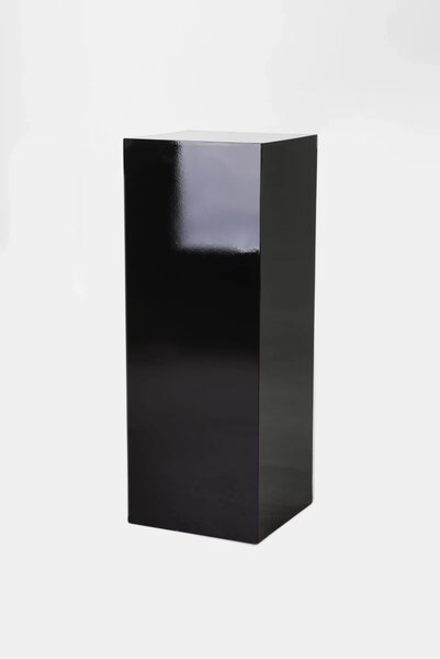 Podstavec PODEST, sklolaminát, výška 80 cm, čierny lesk