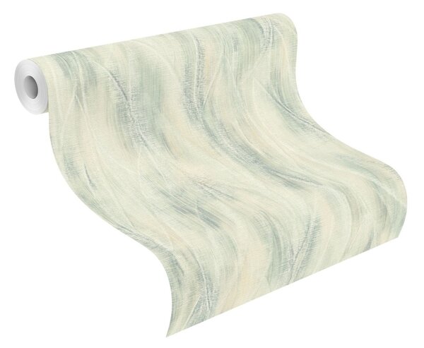 RASCH | Vliesová tapeta na stenu Country Charme 486230 | 0,53 x 10,05 m | zelená, béžová
