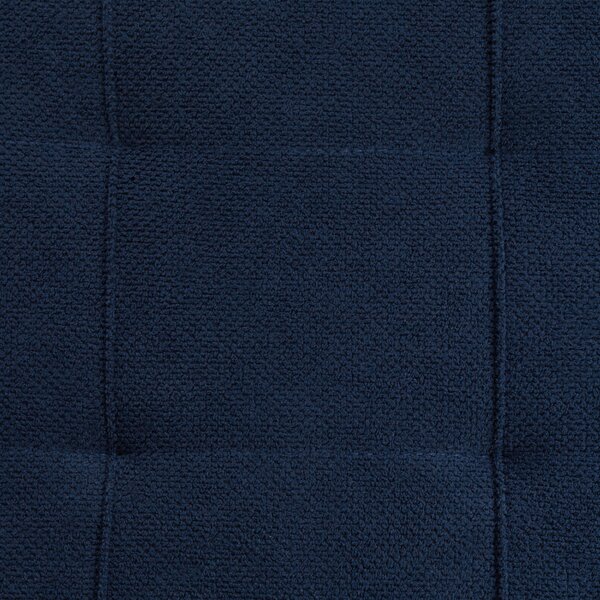 Taburet modrý 100 x 42 x 40 cm polyester čalúnená taburetka úložný priestor obývacia izba moderný štýl