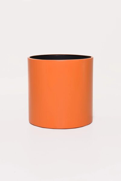 Okrasný kvetináč NEW RONDO, hliník, 35x35 cm, oranžový