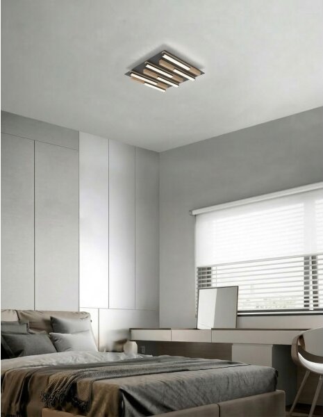 Wofi 9031-606 - LED Stmievateľné stropné svietidlo PALERMO LED/26W/230V drevo