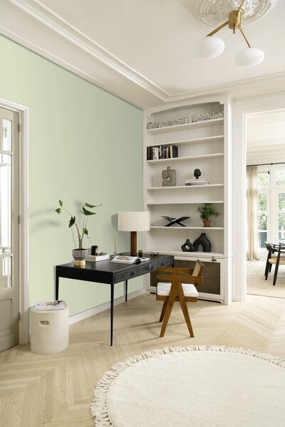 RASCH | Vliesová tapeta na stenu Country Charme 447538 | 0,53 x 10,05 m | zelená